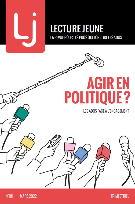 Couverture magazine numéro 181 dessin de mains de journalistes tendant des micros