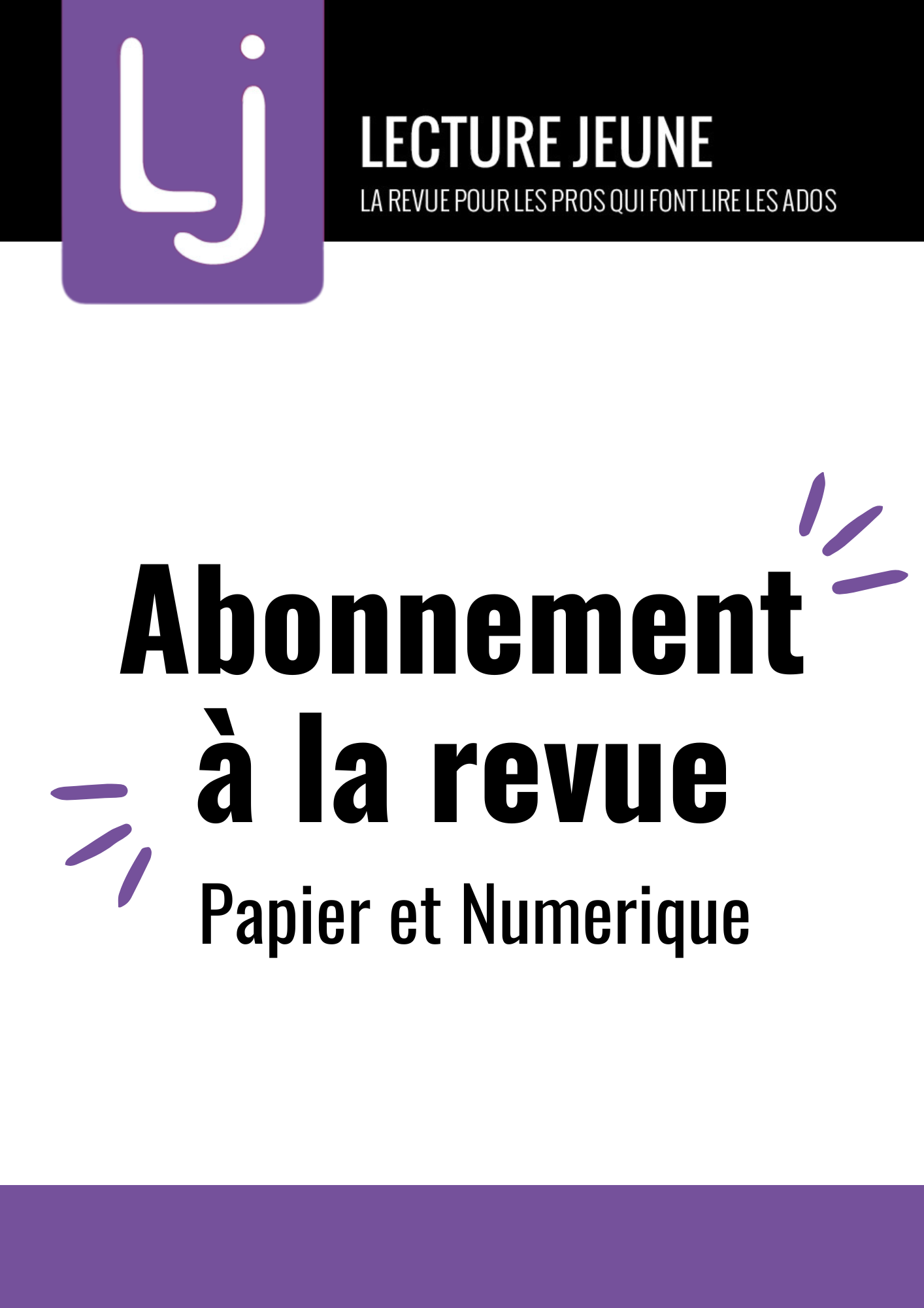 Abonnement revue Lecture Jeune