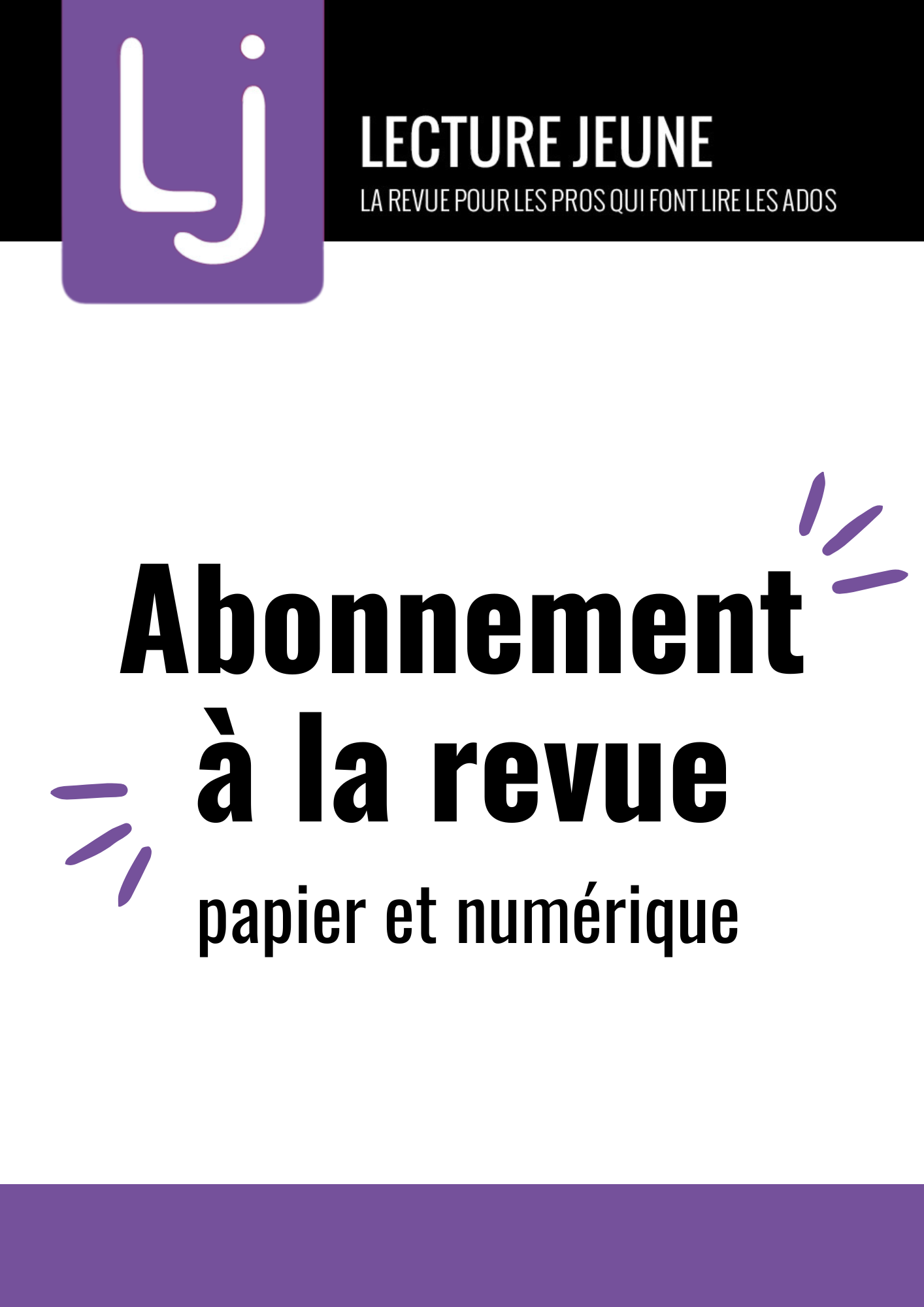 Abonnement Lecture Jeune